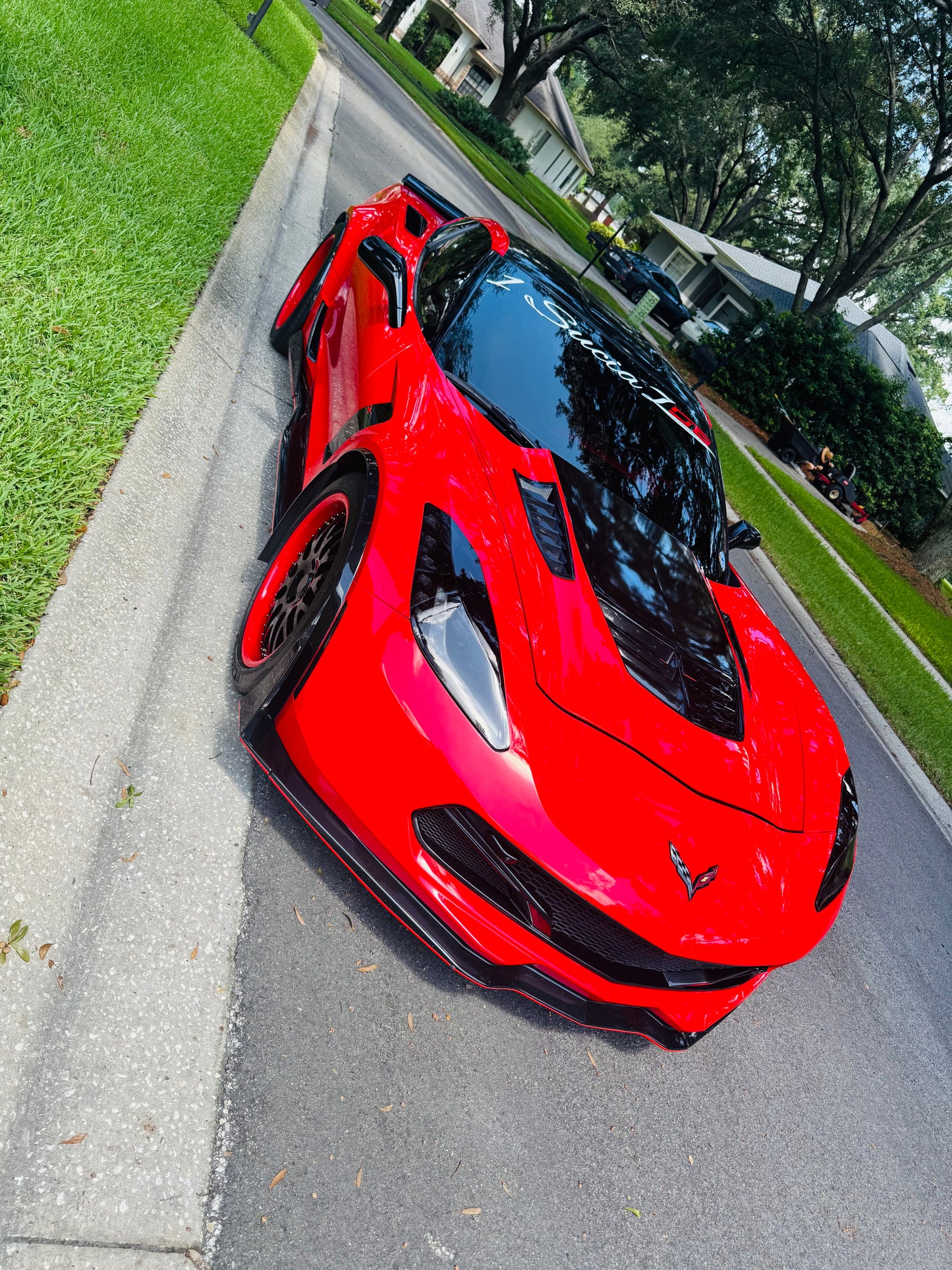 Jose Hinojosas 2016 Corvette Z06 2LZ in torch-red