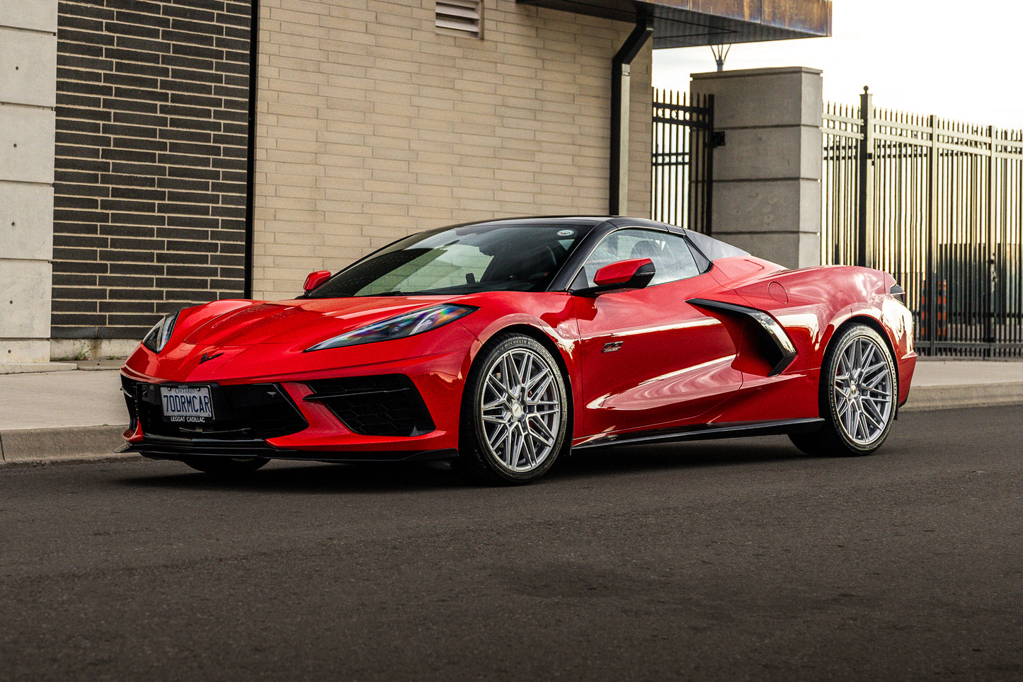 Jim Hession Burlington ONs 2023 Corvette Stingray 3LT in torch-red