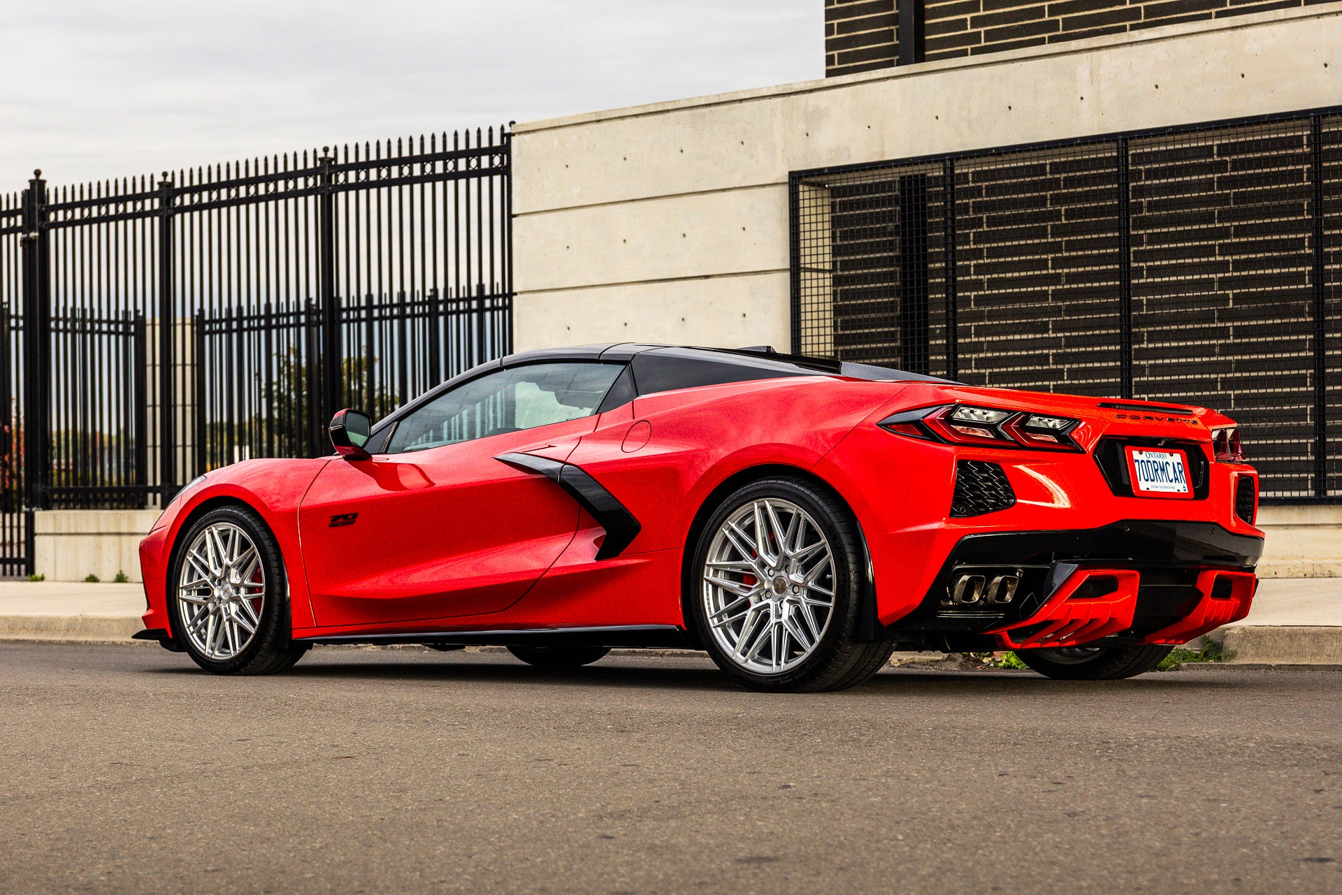 Jim Hession Burlington ONs 2023 Corvette Stingray 3LT in torch-red