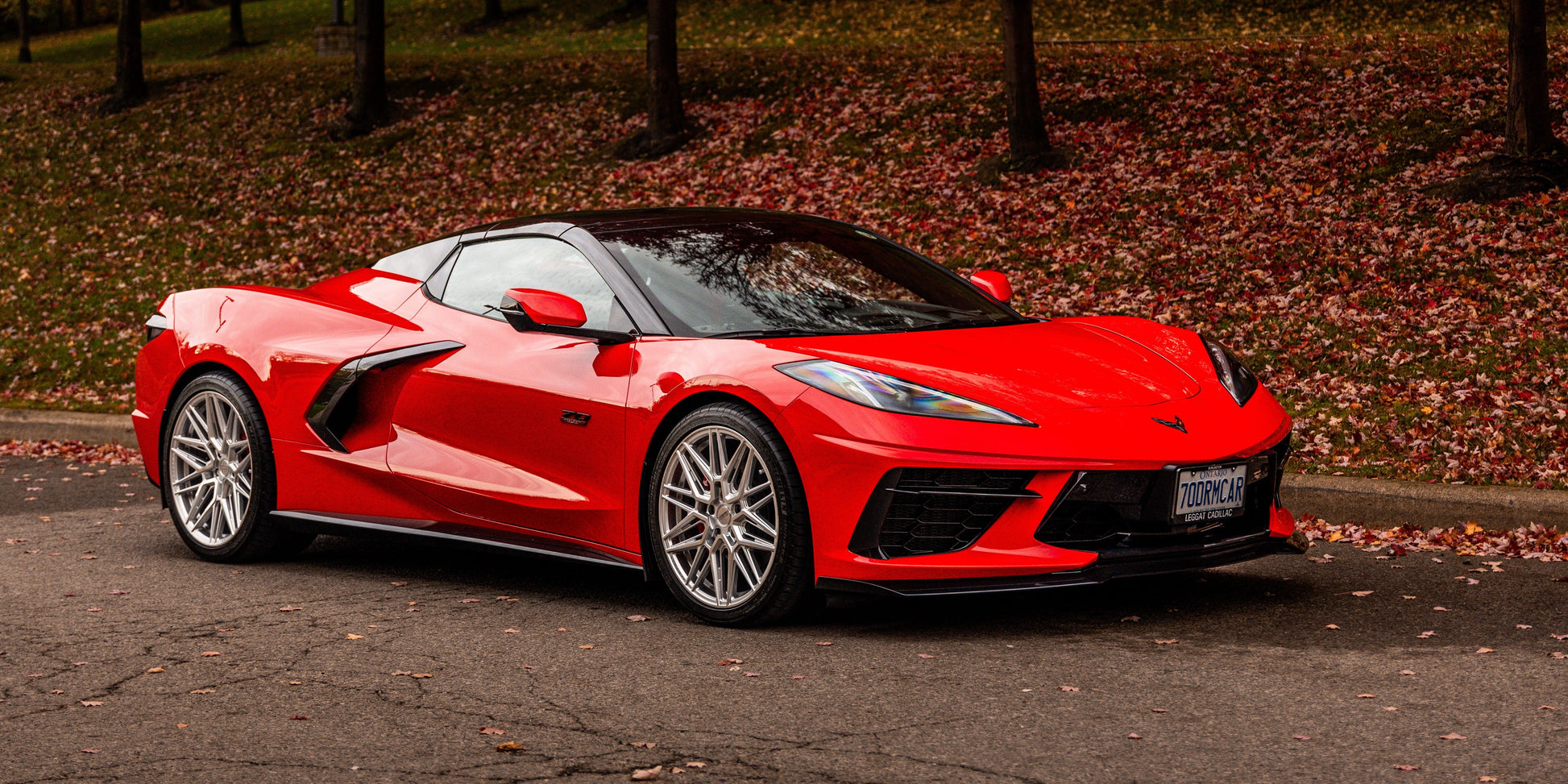 Jim Hession Burlington ONs 2023 Corvette Stingray 3LT in torch-red