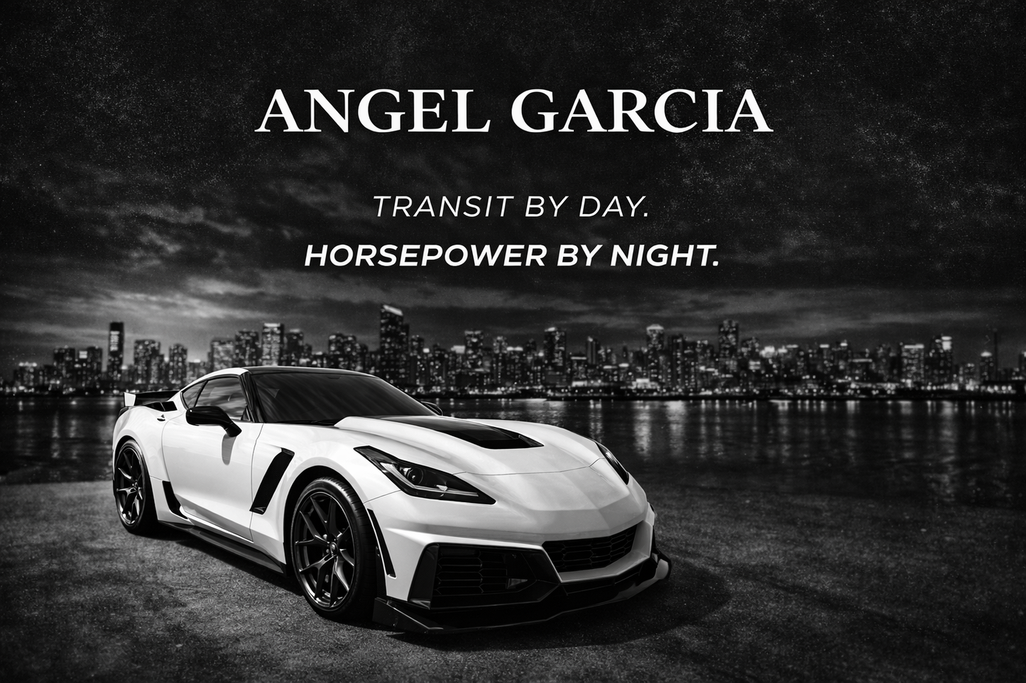 Angel Garcias 2019 Corvette Stingray 2LT in white-pearl-metallic-tri-coat