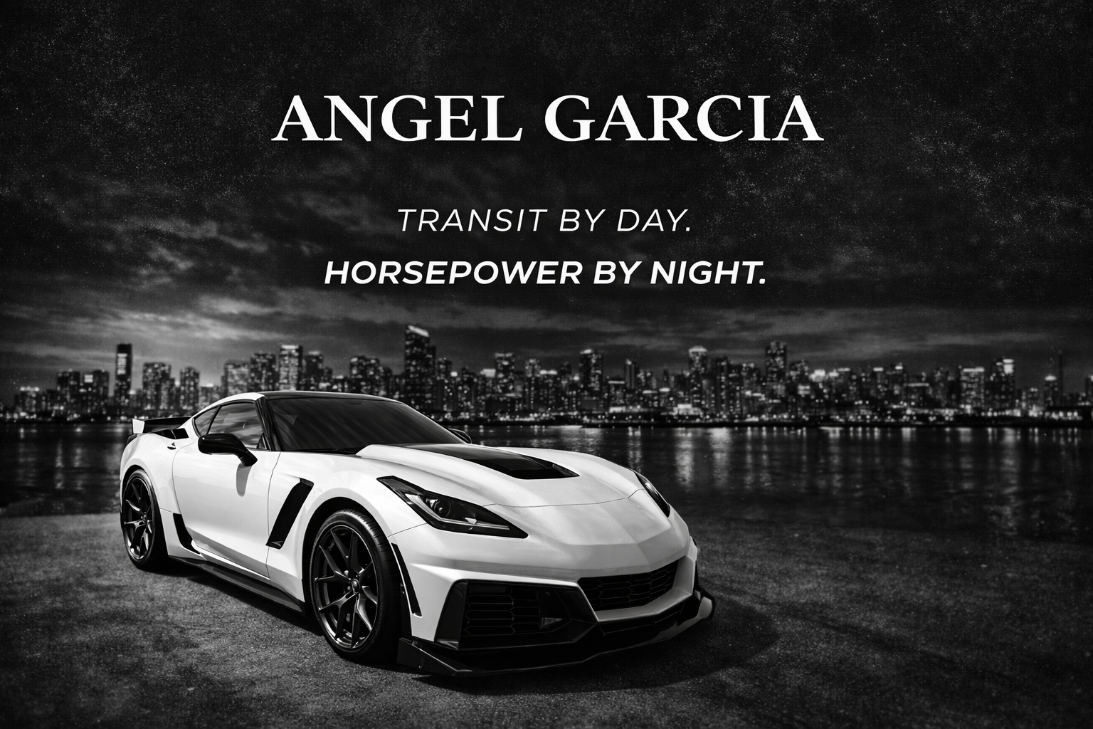 Angel Garcias 2019 Corvette Stingray 2LT in white-pearl-metallic-tri-coat