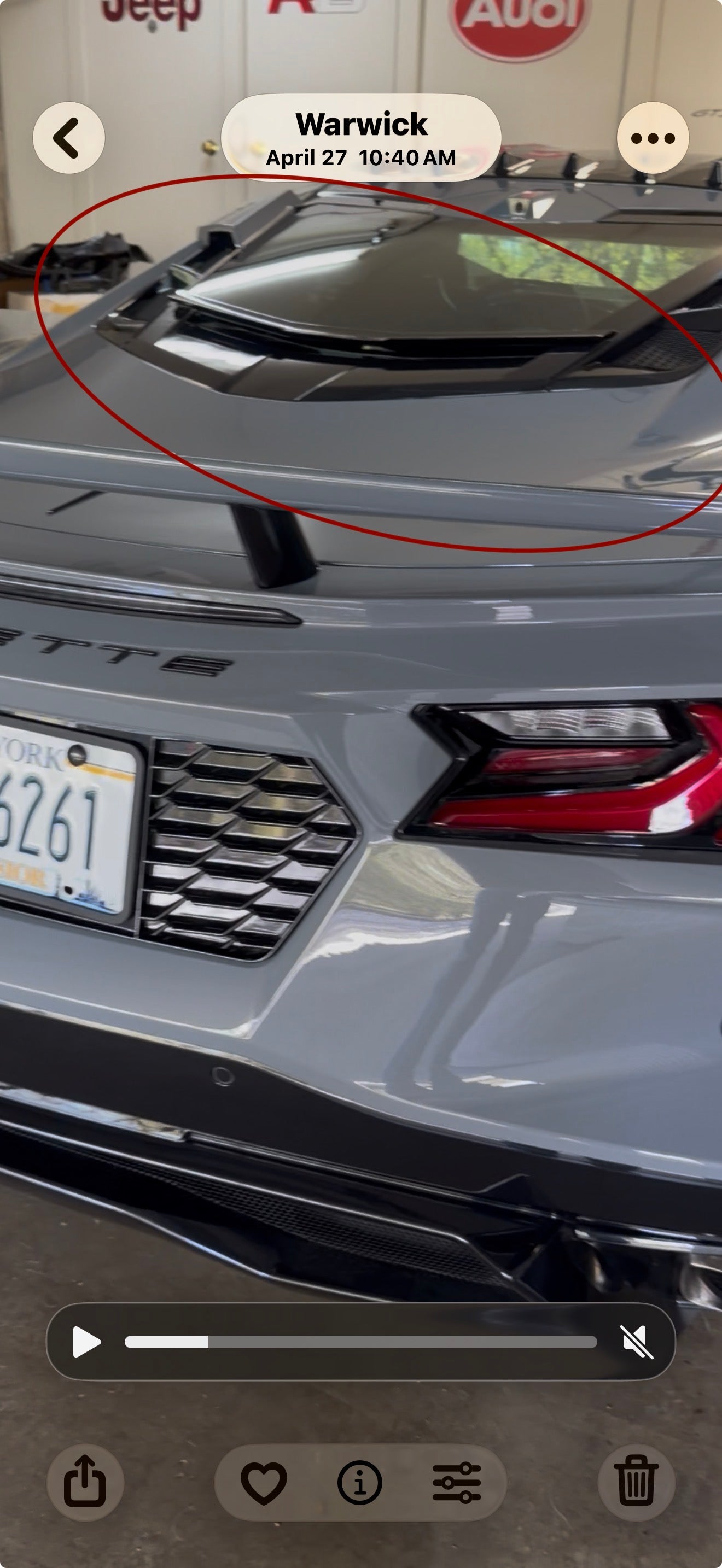 ACS Composite customer review image for C8 Coupe Rear Window Spoiler