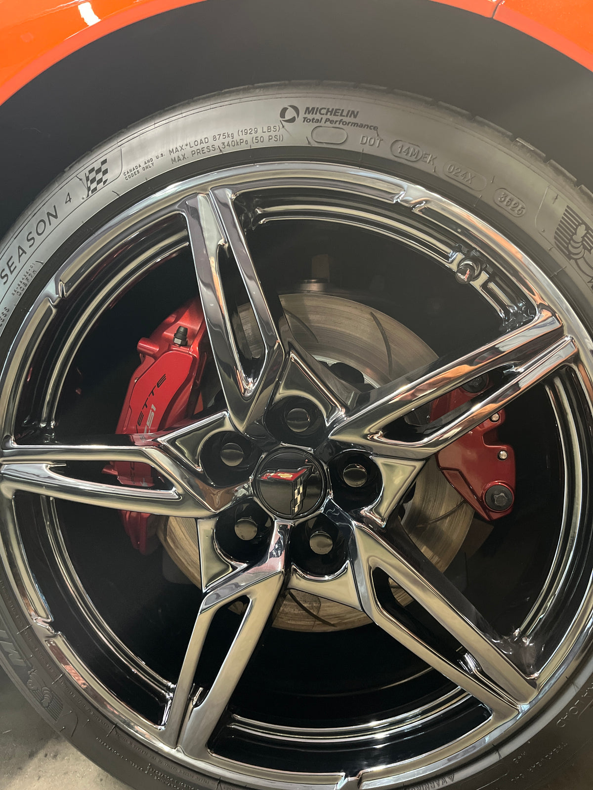 ACS Composite customer review image for C8 Stingray E-Brake Caliper Cover