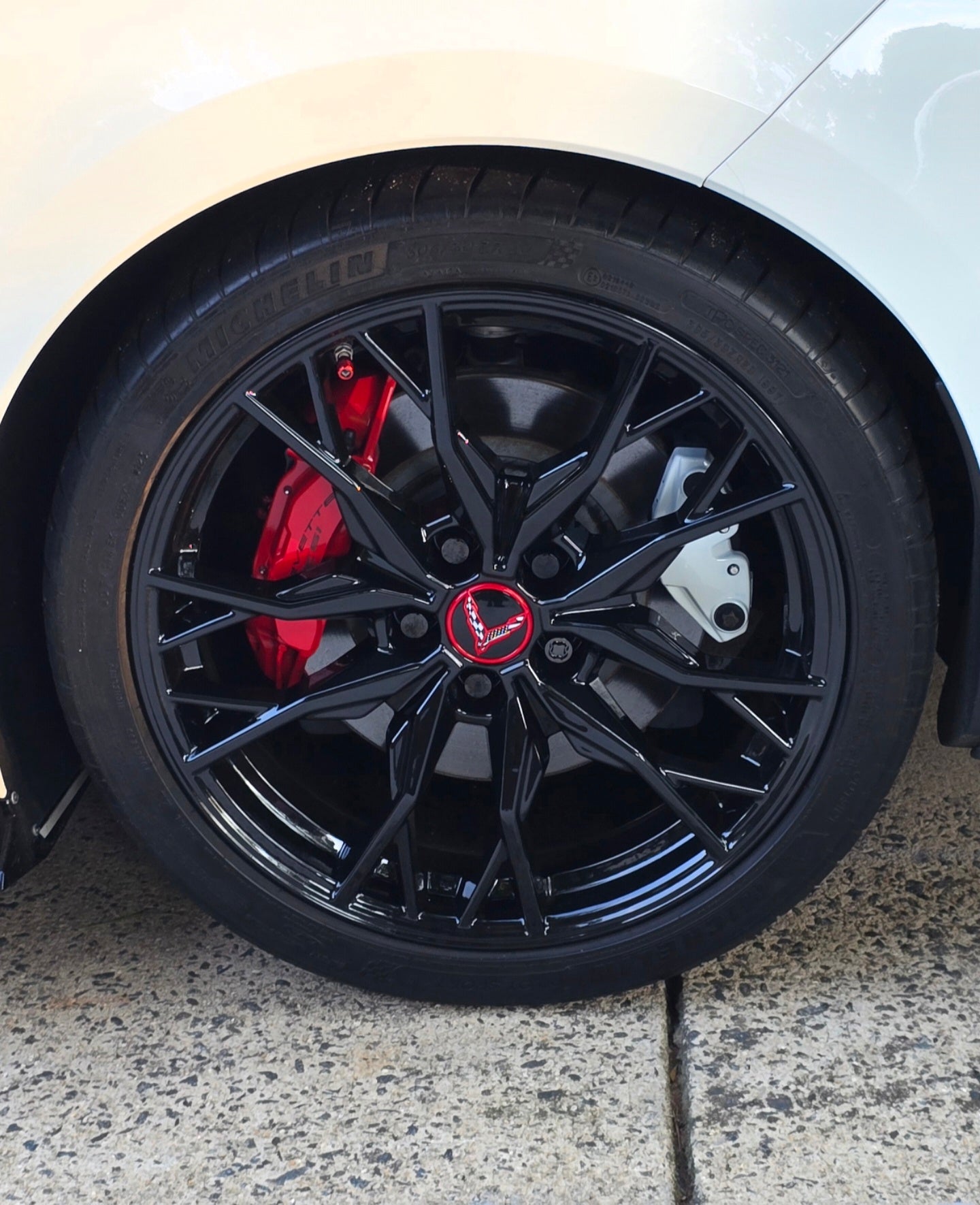 ACS Composite customer review image for C8 Stingray E-Brake Caliper Cover