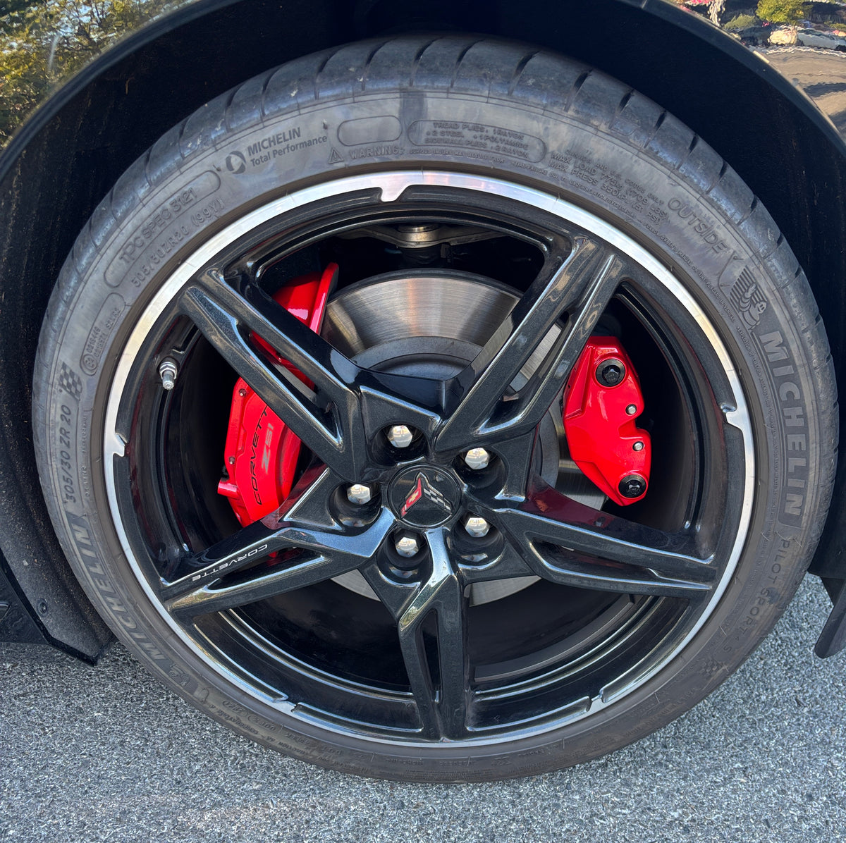 ACS Composite customer review image for C8 Stingray E-Brake Caliper Cover