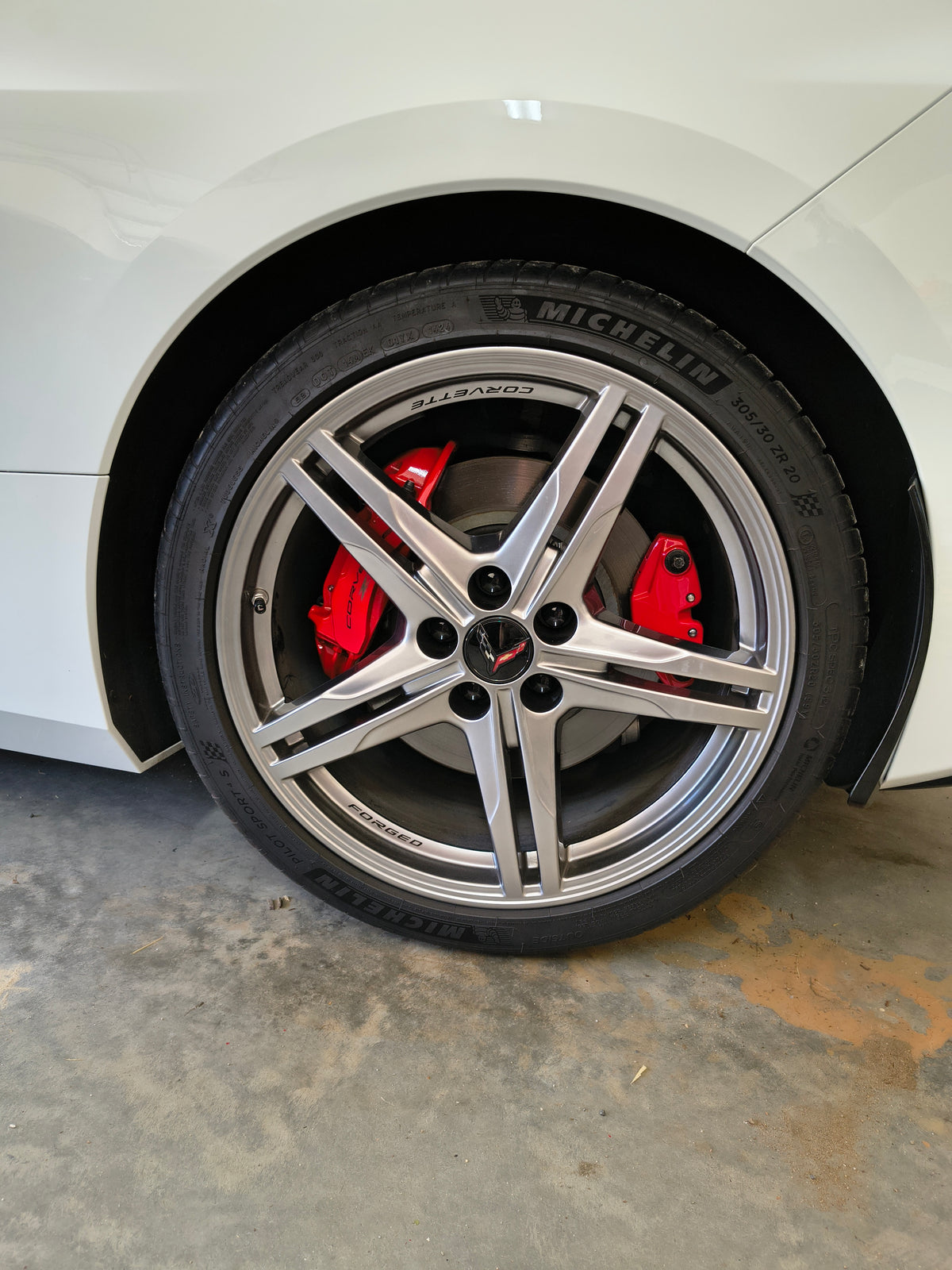 ACS Composite customer review image for C8 Stingray E-Brake Caliper Cover