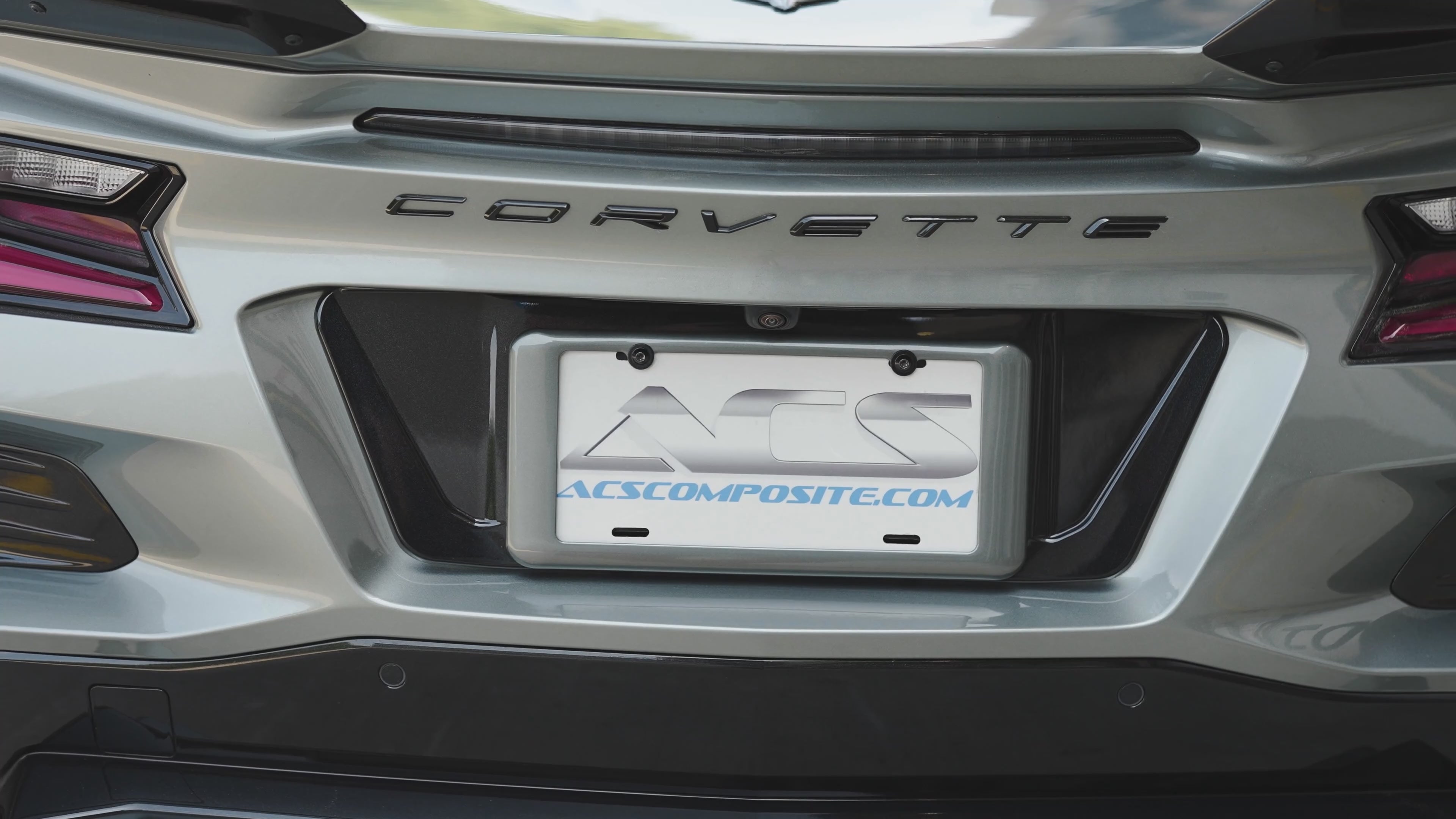 License Plate Filler Panel | C8 Corvette Z06 E-Ray | Carbon Flash
