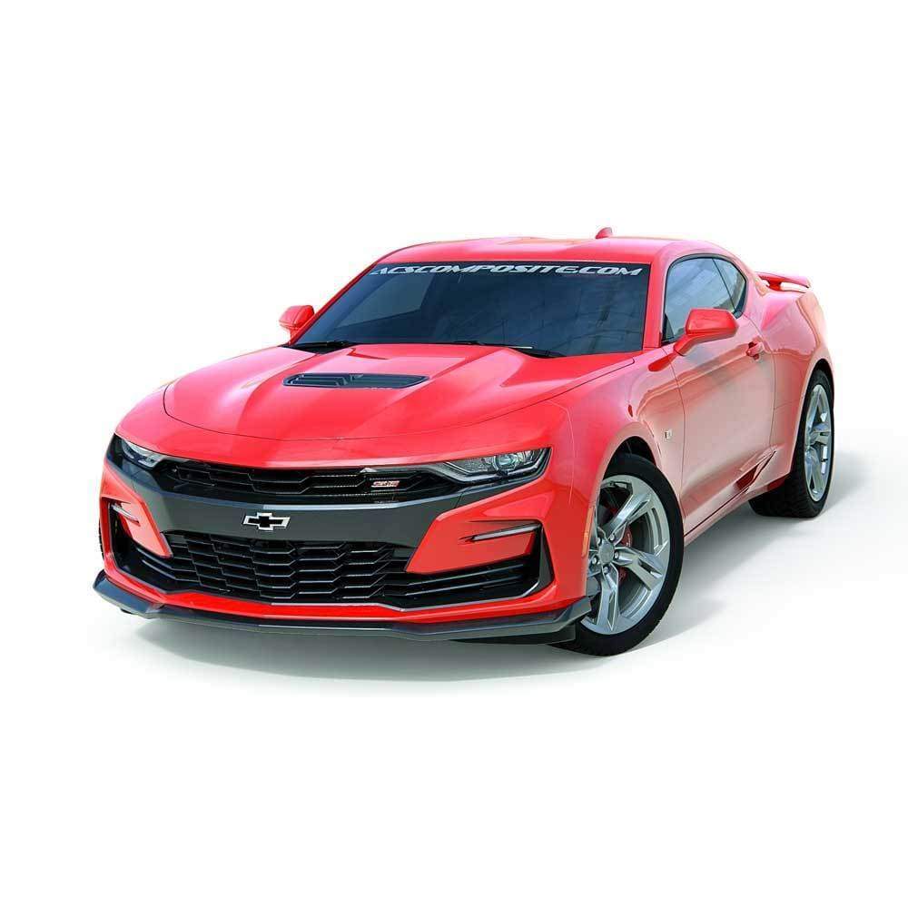ACS Composite 1LE Front Lip Splitter in Gloss Black [48-4-019]GBA for Non-ZL1 Gen6 Camaro - Enhances Aerodynamics and Cooling