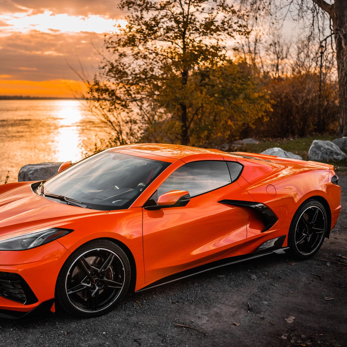 7VM Side Rockers | Carbon Flash Black | C8 Corvette Stingray | ACS ...