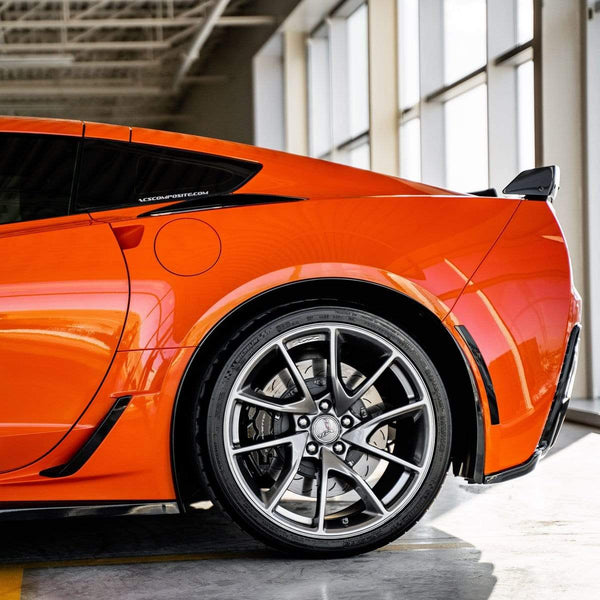 ACS Composite C7 Corvette Rear Quarter Extensions in Carbon Flash Black
