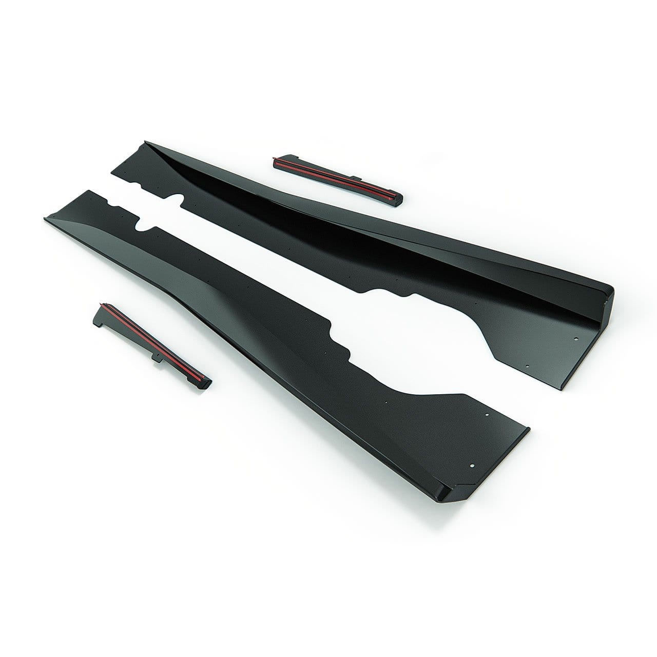 ACS Composite 1VM Rockers in Carbon Flash Black for C8 Corvette Stingray [50-4-035]CFZ - extended undertray paneling, wingless side skirt, heat-resistant PC composite material.