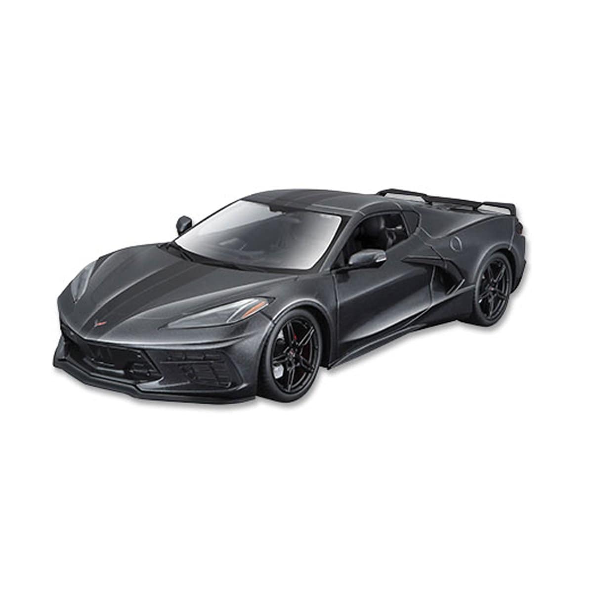 Black 2020 C8 Corvette Stingray Die Cast Model Car with Z51 Package and CFZ Spoiler | ACS Composite | SKU 50-4-073