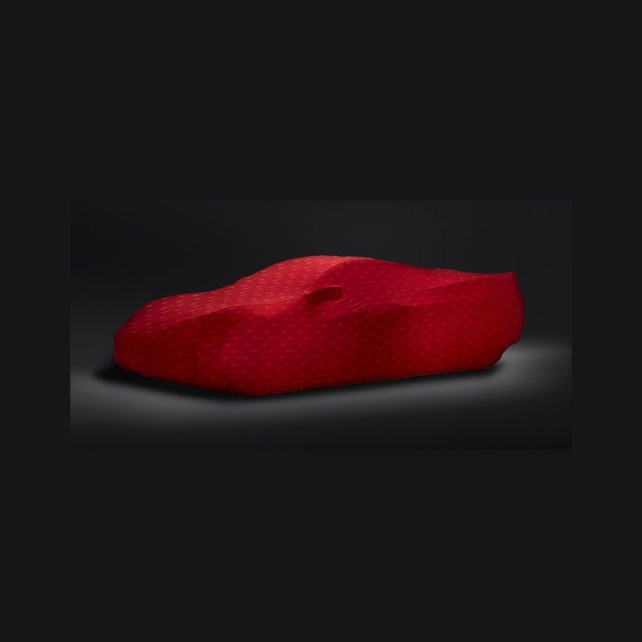 Red C8 Car Cover with Stingray Logo | GM Corvette Car Cover [50-4-079] | ACS Composite