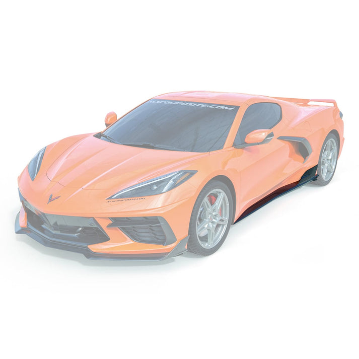 7VM Side Rockers | Carbon Flash Black | C8 Corvette Stingray | ACS ...