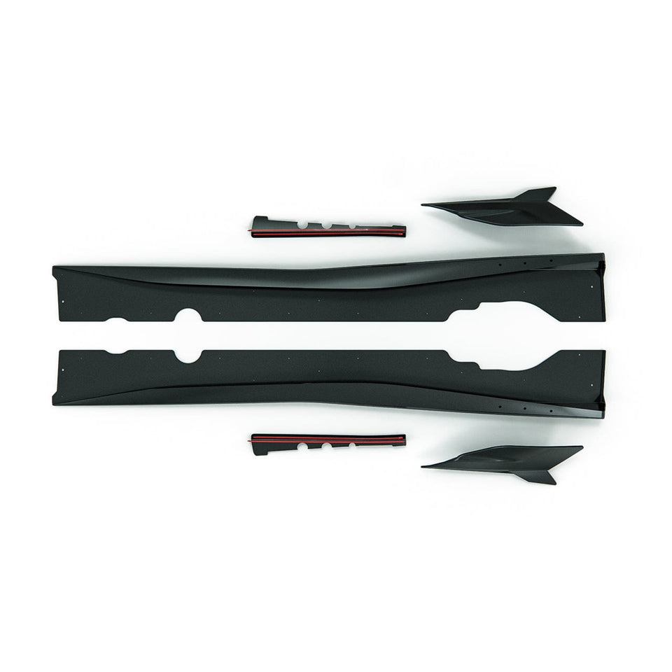 ACS Composite 7VM Rockers in Carbon Flash Black finish for C8 Corvette ...