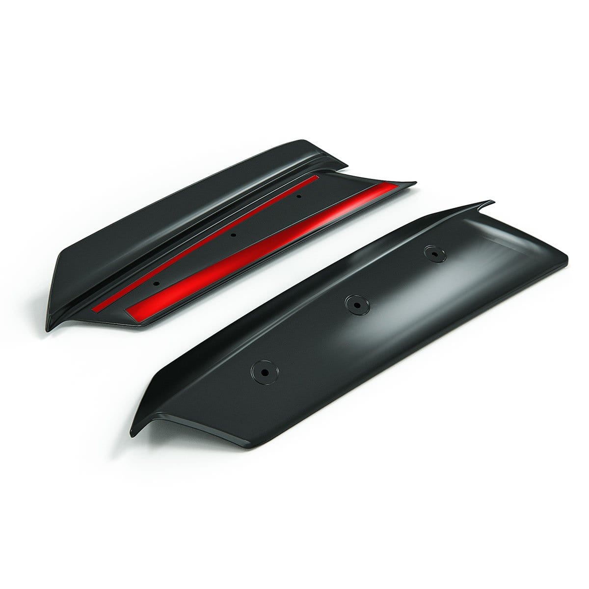 ACS Composite C8 Z51 Spoiler Wickers in Carbon Flash Black for Corvette C8 Stingray, SKU [50-4-063]CFZ. Enhance aerodynamics and style with easy installation.