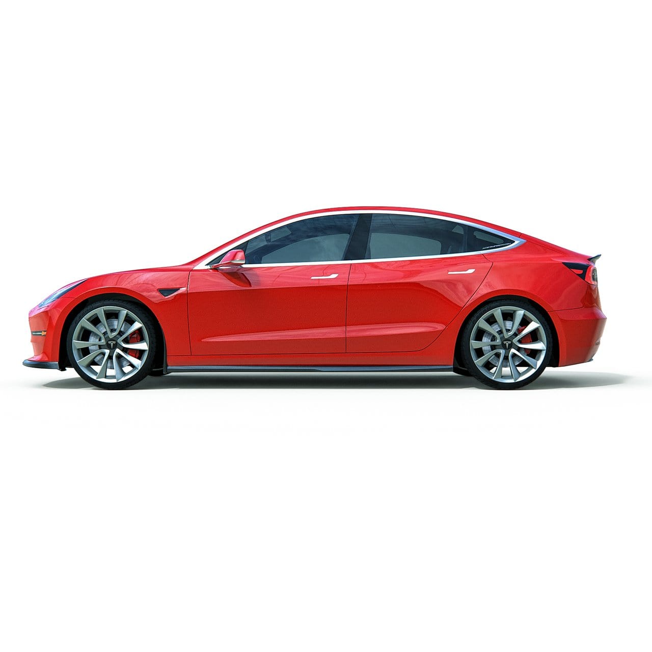 ACS Composite Tesla Model 3 Rockers Gloss Black - SKU [51-4-007]GBA - Protects against road debris and erosion, improves lateral airflow.