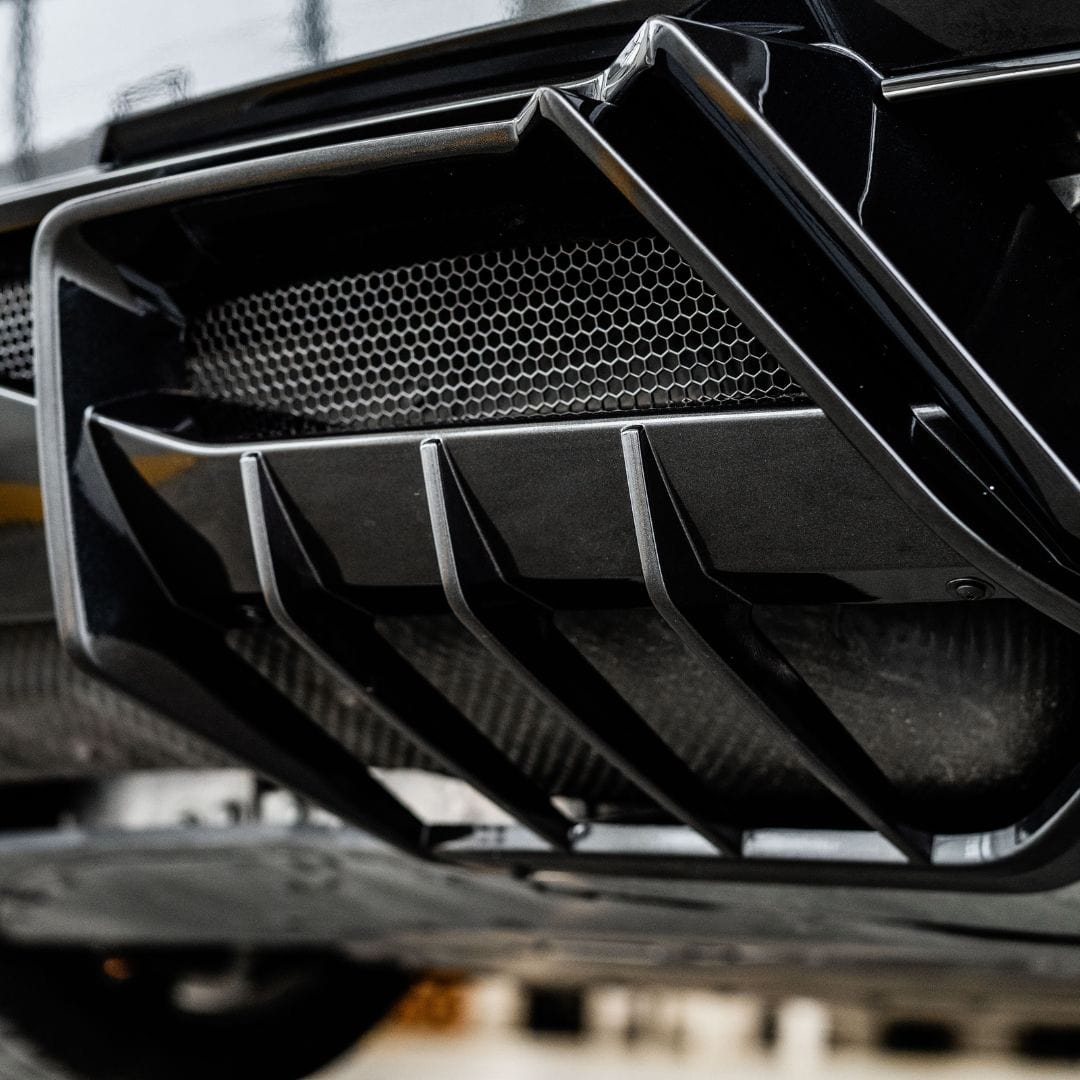 ACS C8 Stingray Diffuser Insert [50-4-102]CFZ on 2020+ C8 Corvette in Carbon Flash Black finish