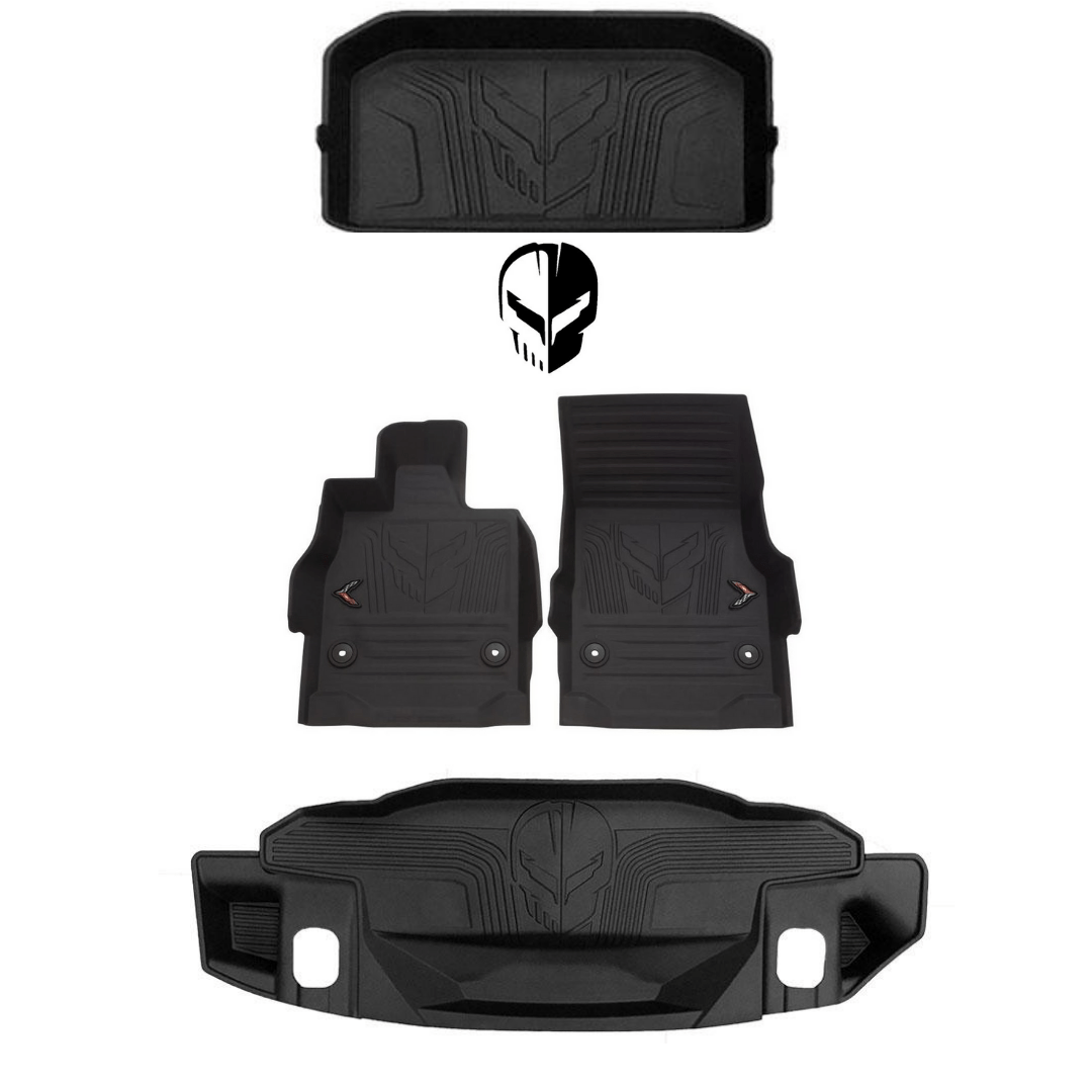 All Weather Jake Floor Mats C8 Corvette Stingray ACS Composite