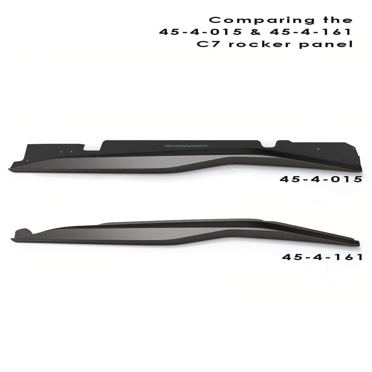 Z07 Side Rockers | Carbon Flash Black | C7 Corvette Z06, Grand Sport ...