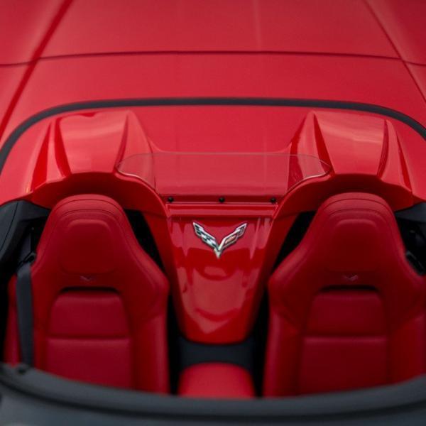 C7 Corvette Speedster Tonneau Insert w/ Windscreen in G7Q, reduces turbulence, enhances driving experience, SKU [45-4-119]G7Q.