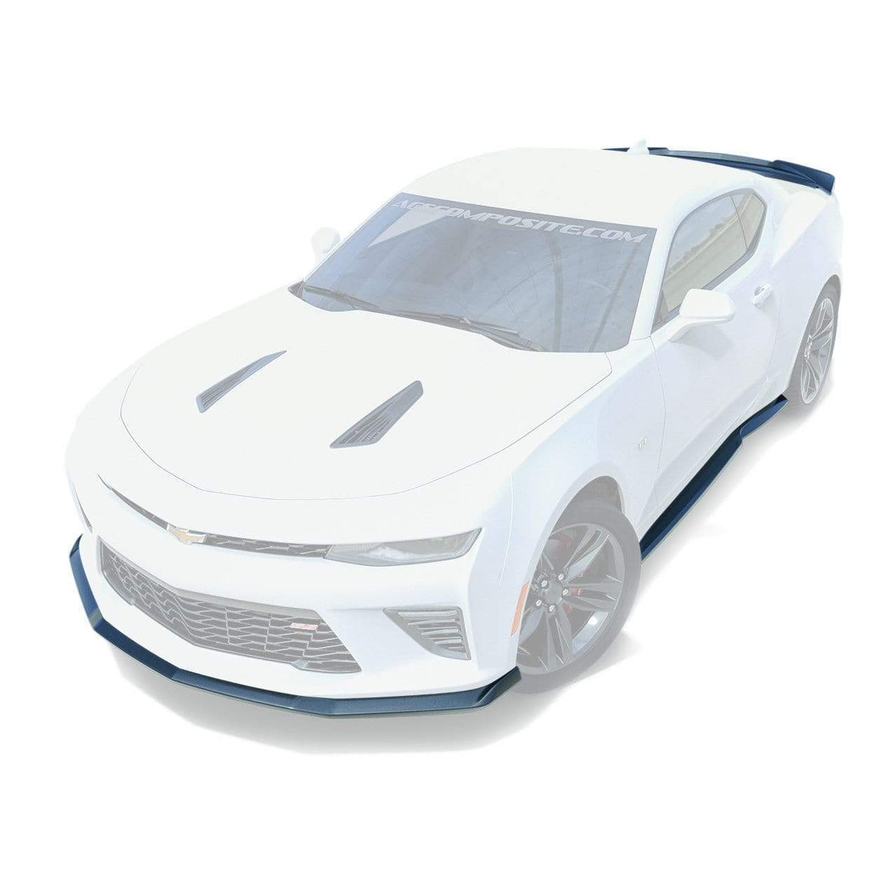ACS Camaro SS Aeropack with Primer finish, T6 Splitter, Side Rockers, and No Rear Spoiler [48-4-001|48-4-003|48-4-005|48-4-013]GBA.