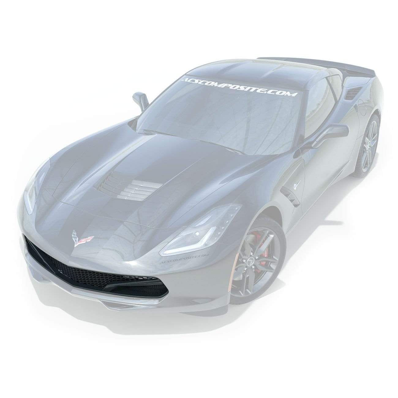 ACS Composite Five1 Front Bumper Grill for C7 Corvette [45-4-017]CFZ[45-4-081]: Carbon Flash Black Painted Mesh Design with Improved Brake Cooling & Optional Camera Compatibility.