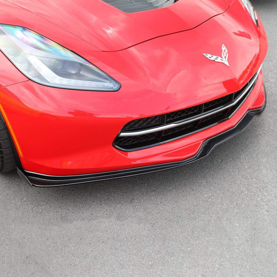 ACS Composite Five1 Front Deflector for C7 Corvette | Carbon Flash ...