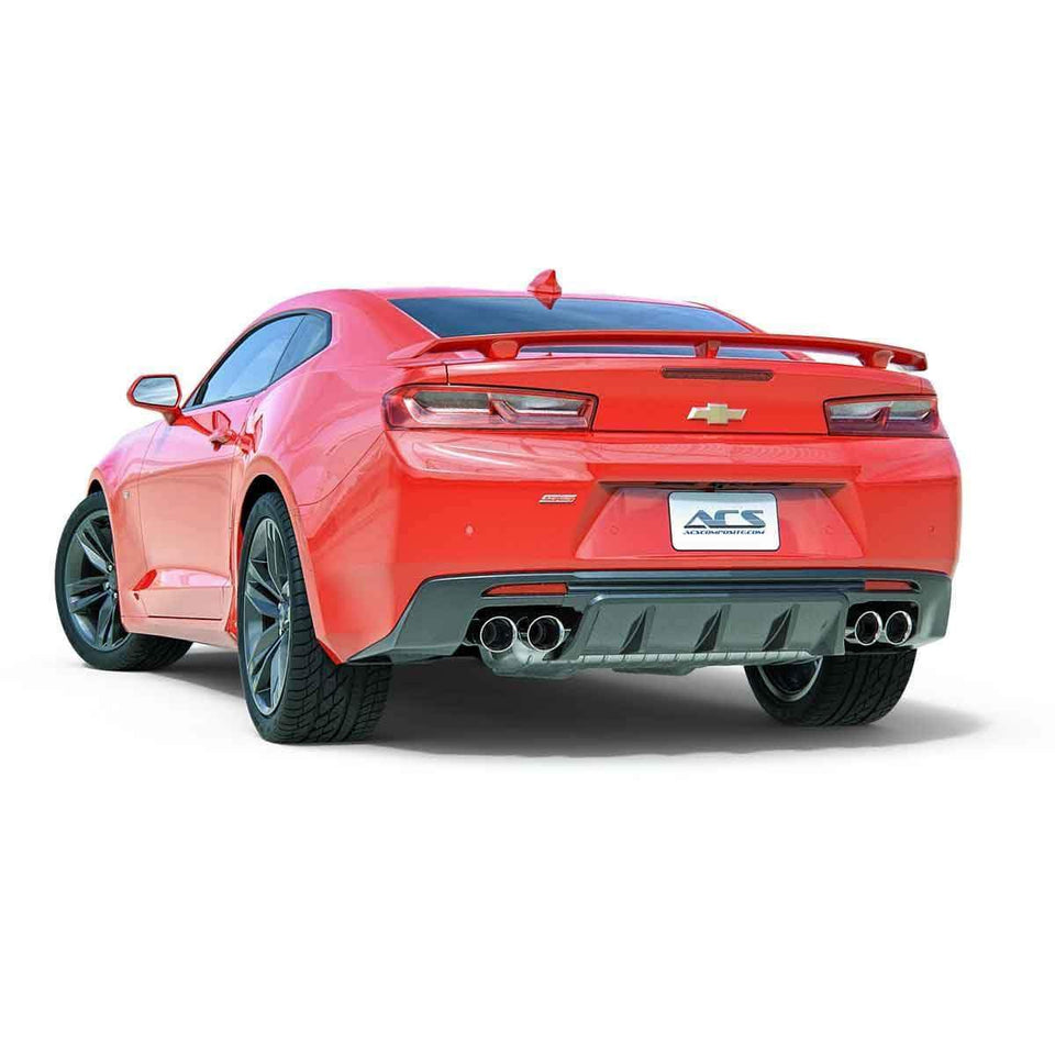 ACS Composite Gen6 Camaro Rear Diffuser in Primer & Gloss Black | Quad ...