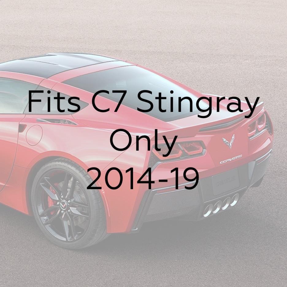 Stingray Rear Fascia Extensions for C7 Corvette - SKU [45-4-181]CFZ - Enhance ground effects, complete aero package, and protect rear fascia with high-quality PC composite material.