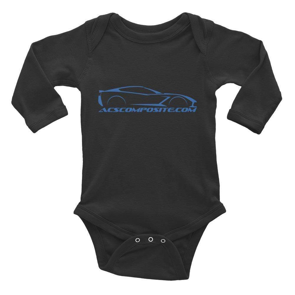 Infant Long Sleeve Bodysuit in Black Heather for 6M with SKU 5951359 - ACS Composite Apparel