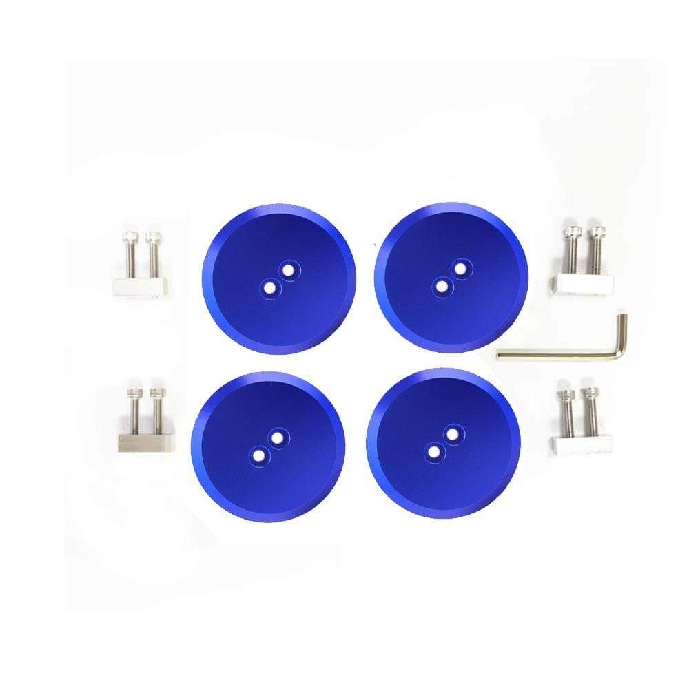 ACS Composite Corvette Jacking Pucks in Blue Metallic Finish for C5, C6, C7, and C8 Corvettes (SKU nan) - Safely lift your Corvette with our reliable and secure jacking pucks.
