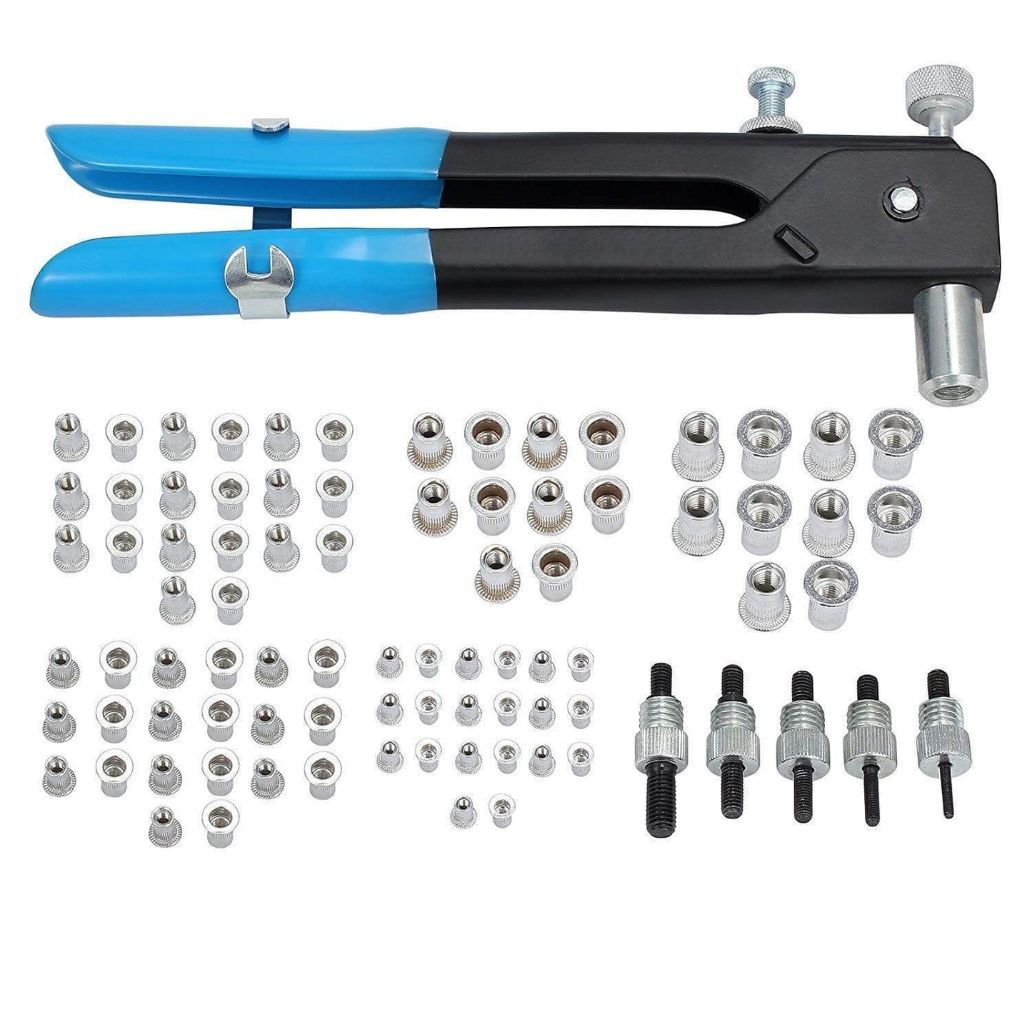 13 in. Nut/Thread Hand Riveter Kit with Nosepiece Set