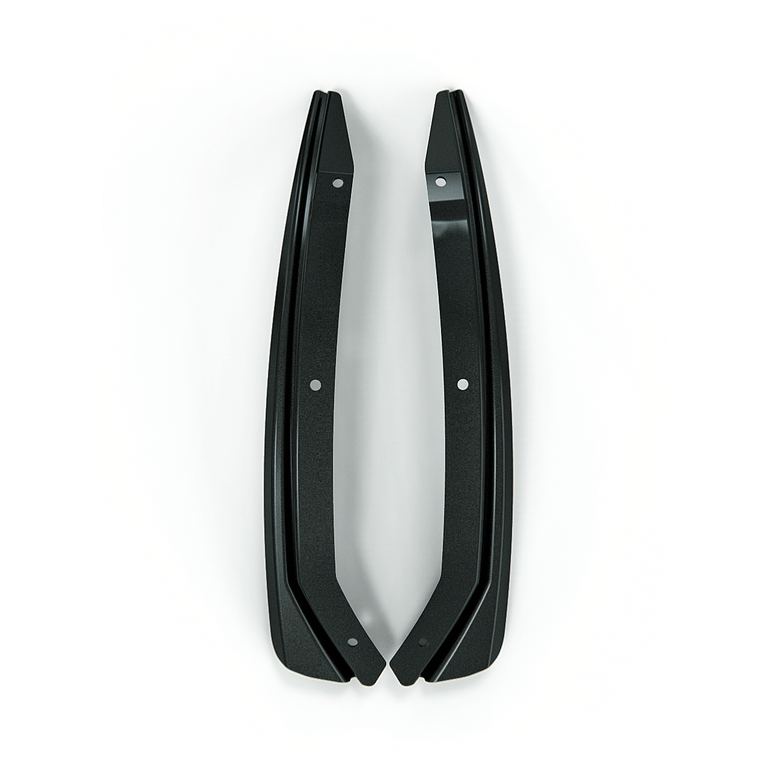 ACS Composite Rock Chip Guards in Gloss Black [48-4-037]GBA for Camaro 2016+ - Front View