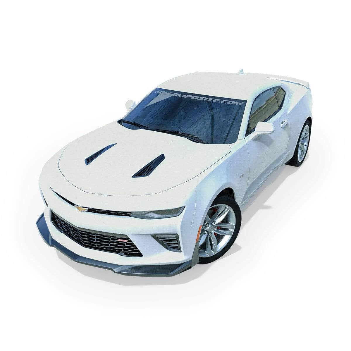 ACS Stage 3 Deflectors for Camaro SS, SKU 48-4-035, designed for improved aerodynamics and cooling, matches ACS ZL1-SS splitter for aggressive style.