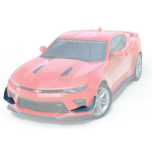 ACS Composite SS Canards for Camaro 2016-2018 in Gloss & 1LE Black finish, SKU 48-4-085, generate downforce for improved grip and faster cornering.