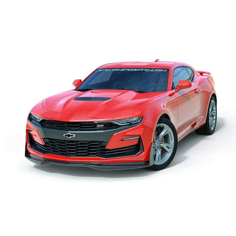 ACS Composite Stage 3 T6 Deflectors for Camaro SS 2019-23 with SKU 48-4-003, deflecting airflow towards front brakes for cooling.