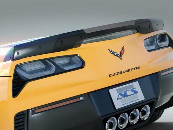 ACS Composite Stage 3 Wicker Bridge Only Spoiler for C7 Corvette Z06 & Grand Sport [45-4-112] - Genuine Factory Part for Performance & Style Enhancement.