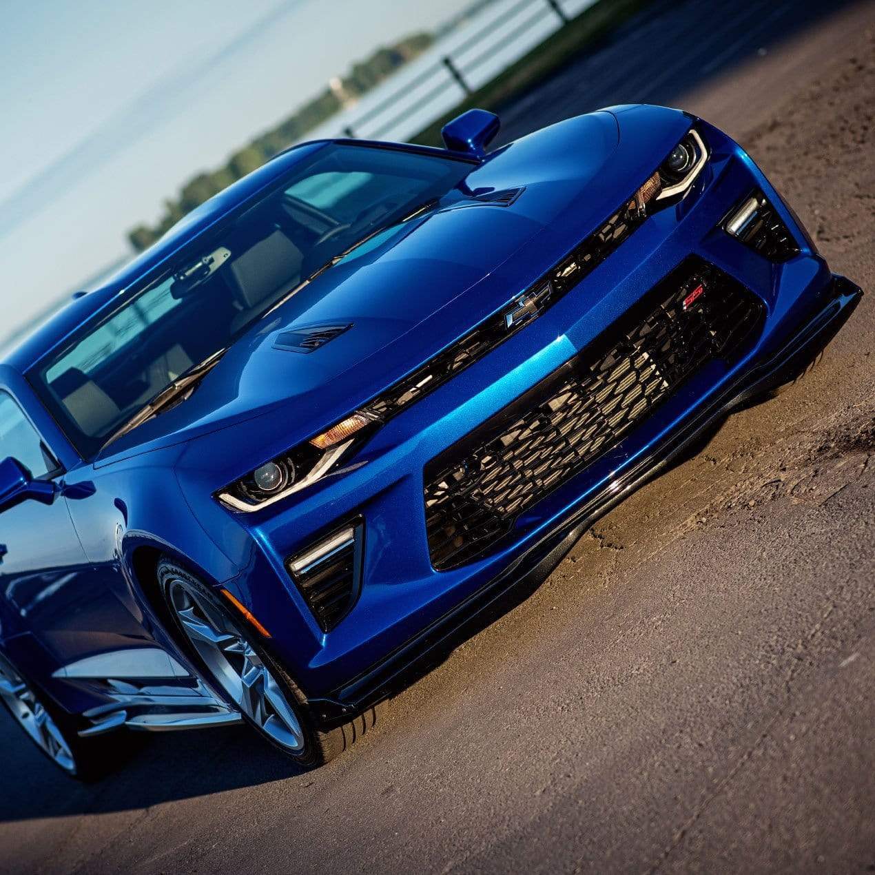 T6 Front Splitter for 2016+ Camaro SS in Primer without Endcaps - SKU 48-4-001 by ACS Composite