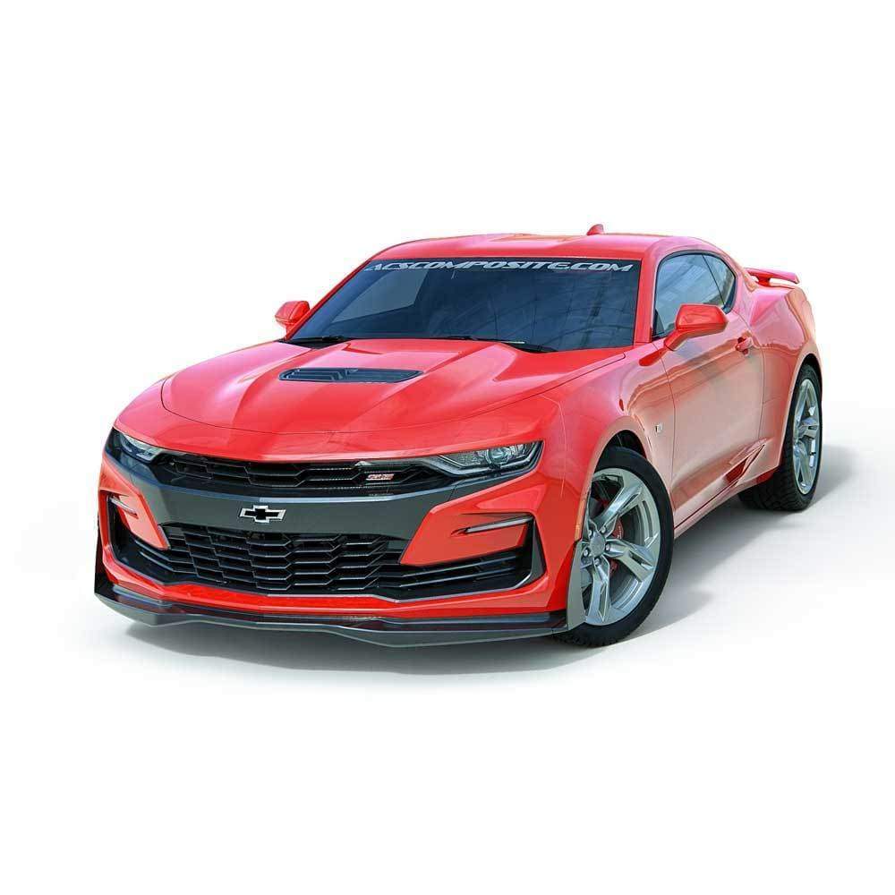 ACS Composite T6 Front Splitter in Gloss Black [48-4-001]GBA for 2019-2023 Camaro, crafted with RTM Composite technology.