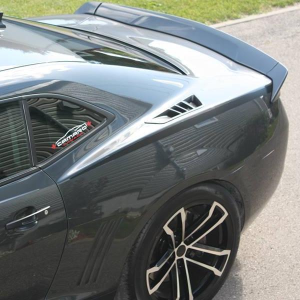 ACS Composite Upper Rear Quarter Ports for Camaro 2010-2015 Coupe, SKU 33-4-139, featuring Stingray gill slit design. Easy to install, high-quality components.