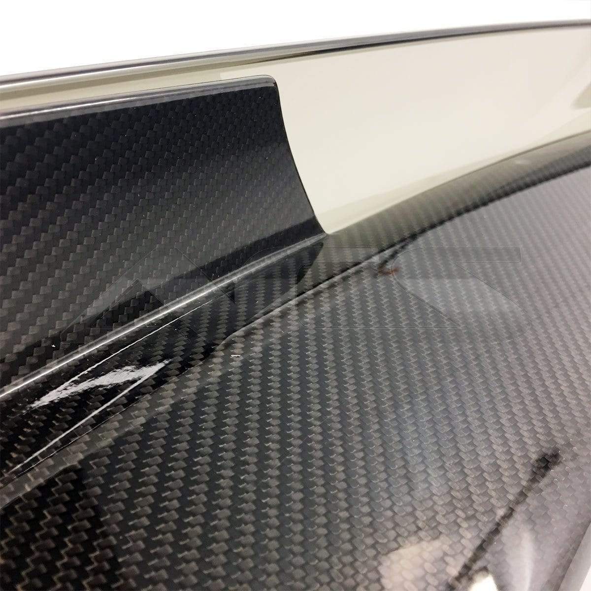 Carbon fiber Z06 rear spoiler for C7 Corvette with Stage 2/3 compatibility. Lightweight, strong, and matches existing carbon fiber trim. SKU: 45-8-025.