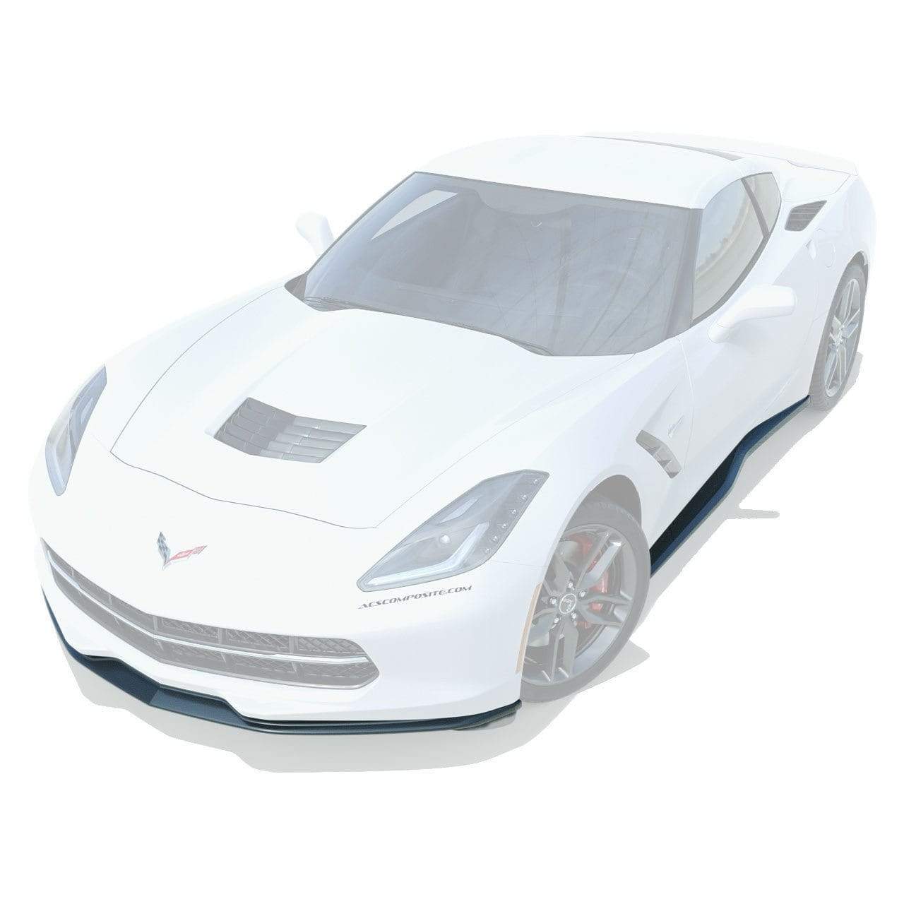 Z06 Stage 1 Splitter and Rockers [45-4-159]CFZ for C7 Corvette Stingray, Grand Sport, and Z06. Add aerodynamic style and protection to your car.